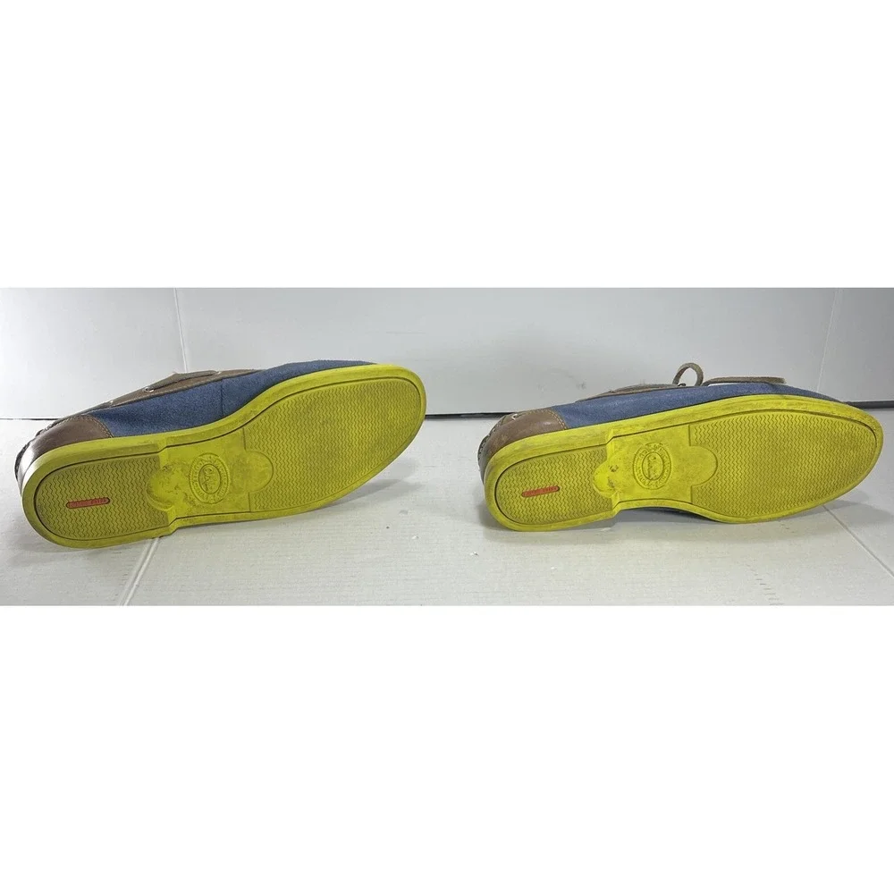 Cole Haan Air Yacht Club Shoes Mens Size 10.5 Blue Leather Lace Up Boat